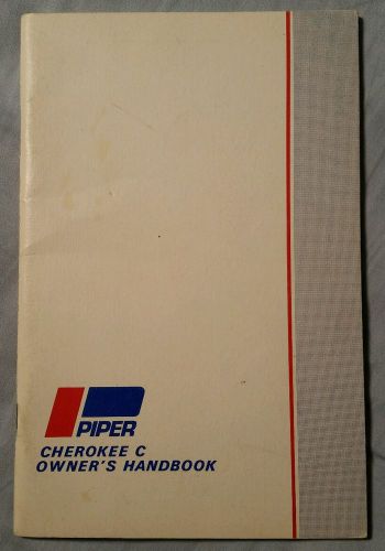 Piper cherokee c owners handbook pa-28-150-160-180 753-683 aug 1964/jan 1973