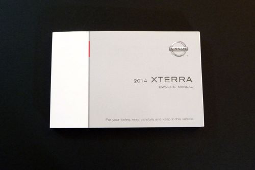 2014 nissan xterra owner&#039;s manual very good condition printed in u.s.a. n50-d