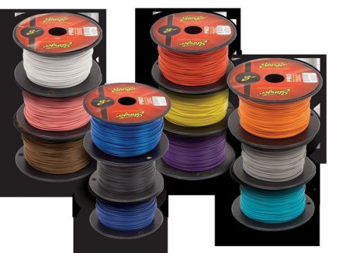 Stinger spw318rd1 red color 1000 ft roll 18 gauge pro series hook up wire new
