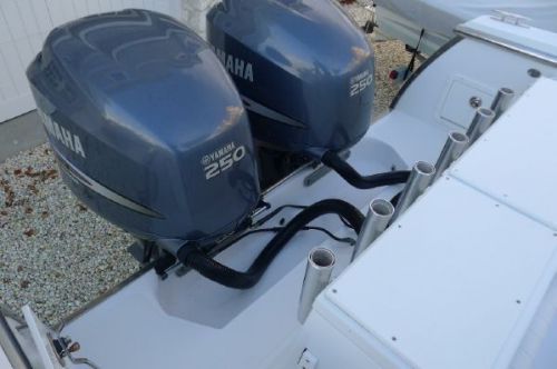 2007 single yamaha f250 250+hp outboard engine 25" high hour f250txr