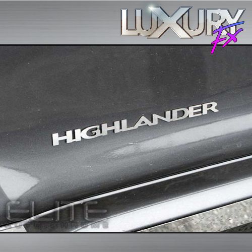Stainless steel highlander emblem fit for 2008-13 toyota highlander - luxfx2687