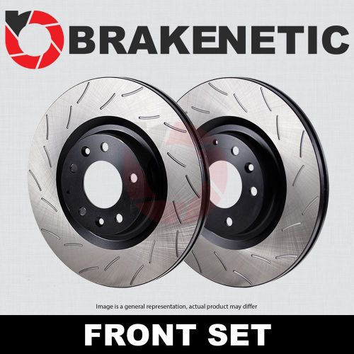 [front set] brakenetic premium rs slotted brake disc rotors bnp67070.rs