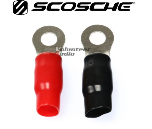 Scosche p0rti50 crimp ring terminal 1/0 gauge 3/8&#034; hole 50 pieces/bag