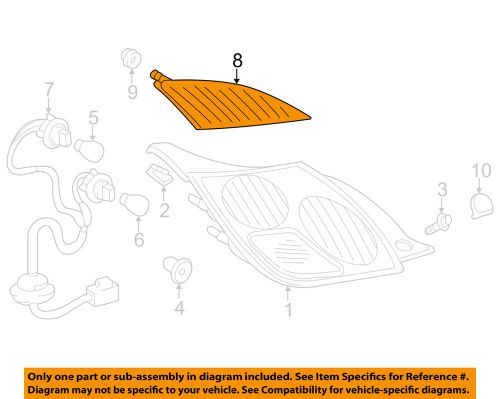 Lexus toyota oem 02-05 sc430 tail lamps-rear lamps-upper trim right 7680124010