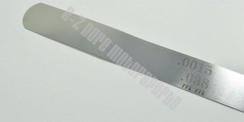 .0015/.038mm feeler gage gauge 12" long strip 1/2" wide usa made carbon steel
