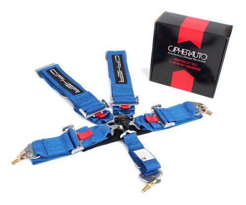 Cipher auto racing harness - 5 point 3" camlock - blue harness - cpa4005bl