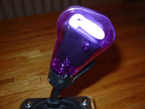 Gear shift knob custom neon lighted "purple" hot rod custom rat rod