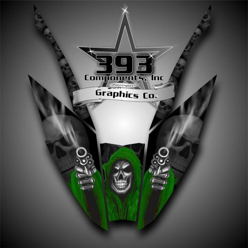 Arctic cat proclimb procross pro climb pro cross graphics wrap reaper green hood