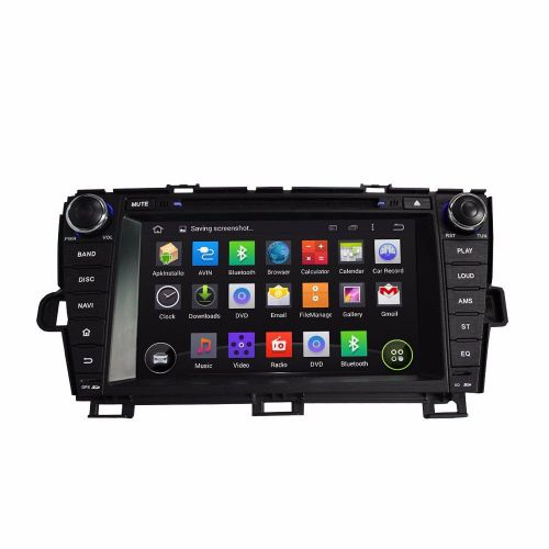 Android 4.4.4 quad core 1024x600 car dvd gps navi bt for toyota prius 2009-2013
