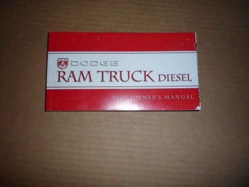 2006 dodge ram truck diesel owner's manual set