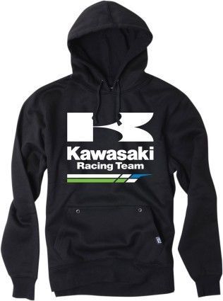 Factory effex kawasaki mens pullover hoodie black/white