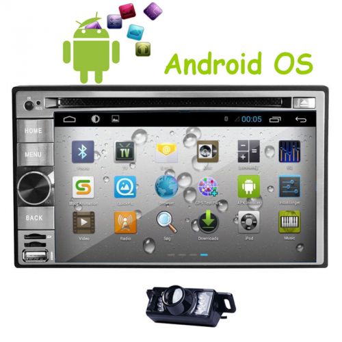 Android 4.4 double 2 din car stereo gps dvd player 6.2'' bluetooth radio 3g wifi