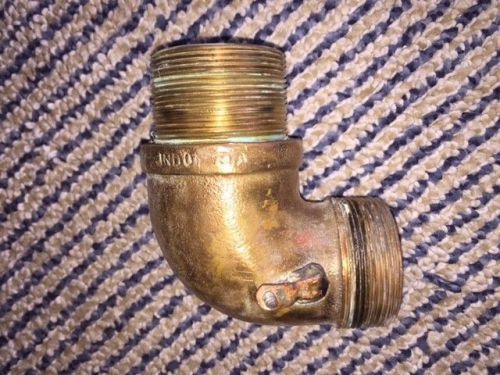 Brass fittings 2&#034; 90 deg bronze elbow with treaded coupling