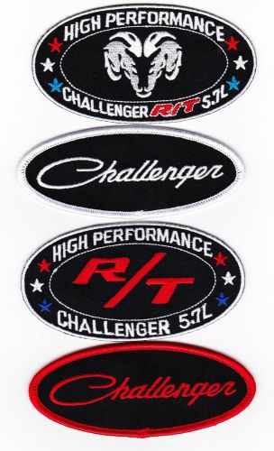 Challenger 5.7l sew/iron on patch emblem badge embroidered car hot rod