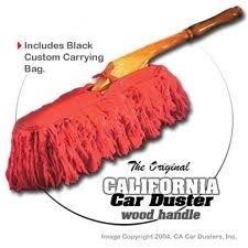 The california car duster ultimate premium duster with wood handle/case