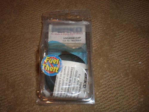New: perko 1-5/8&#034; locking cap - black plastic with keys cat. # 1324dp2blk