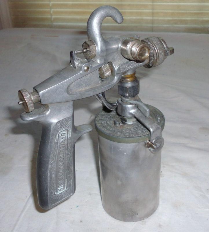Vintage devilbiss suction feed paint spray gun with ks-502 paint cup