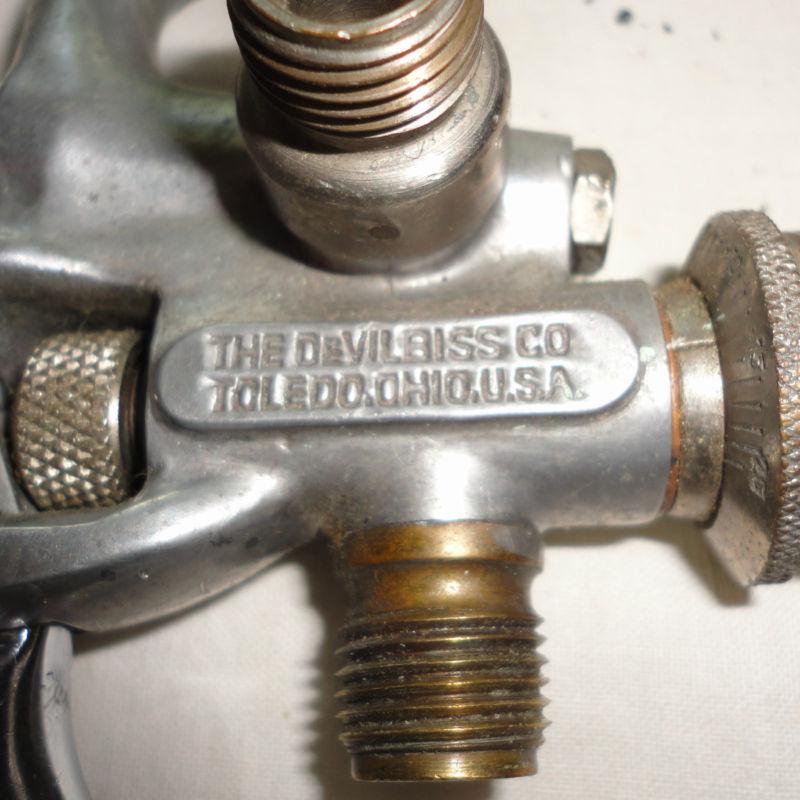 VINTAGE DEVILBISS SUCTION FEED PAINT SPRAY GUN WITH KS-502 PAINT CUP, US $35.00, image 10