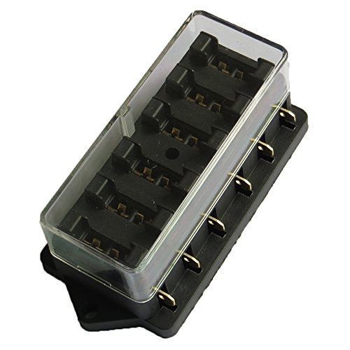E support car truck 6 way circuit standard ato blade fuse box block holder 12v