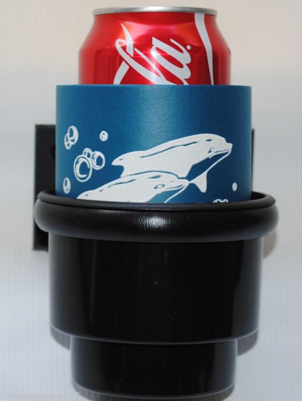 Find Boat Drink Bottle Can Beverage Cup Holder, Flush Mount Black
