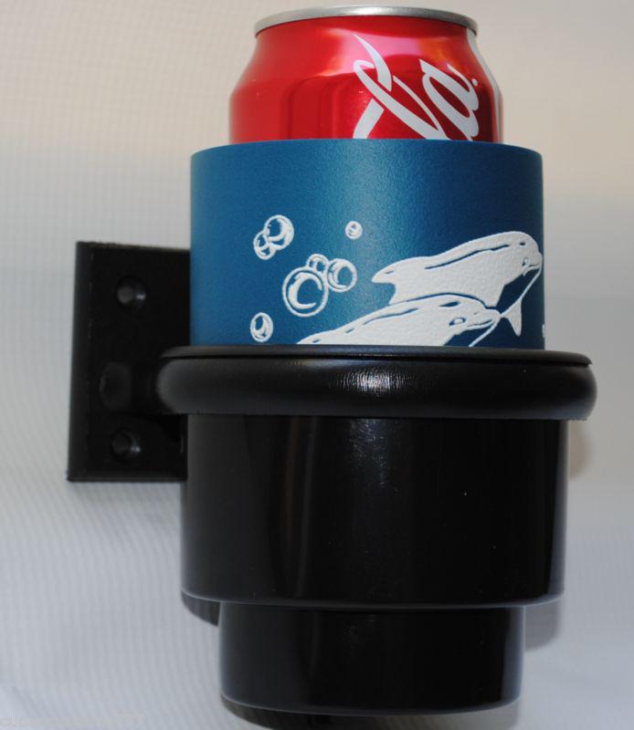 Find Boat Drink Bottle Can Beverage Cup Holder, Flush Mount Black