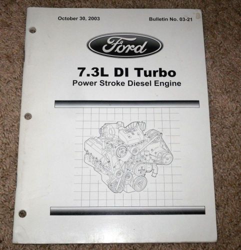 1994 to 2003 ford trucks 7.3l diesel technical service bulletins final edition