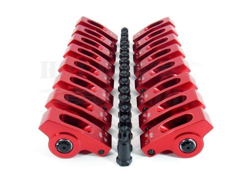 Bbc aluminum roller rocker 1.7 ratio 7/16&#039;&#039; stud 396-454 big block chevy