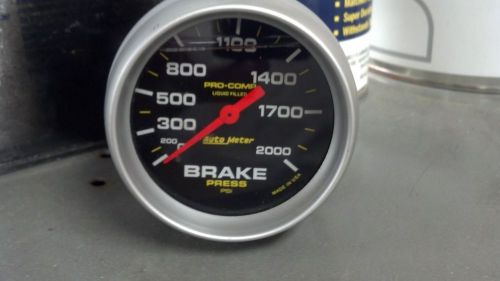 Brake pressure gauge - autometer pro comp