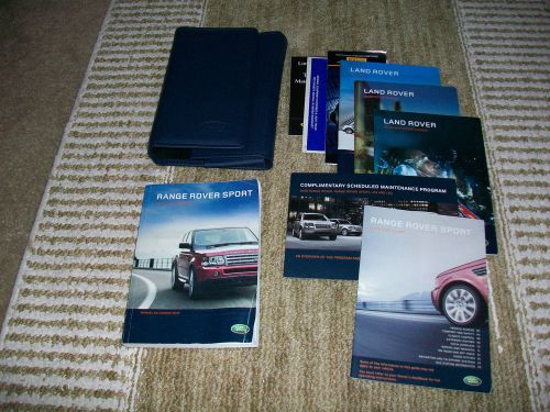 2008 landrover range rover sport owners manual kit w/ quick start guide &amp; holder