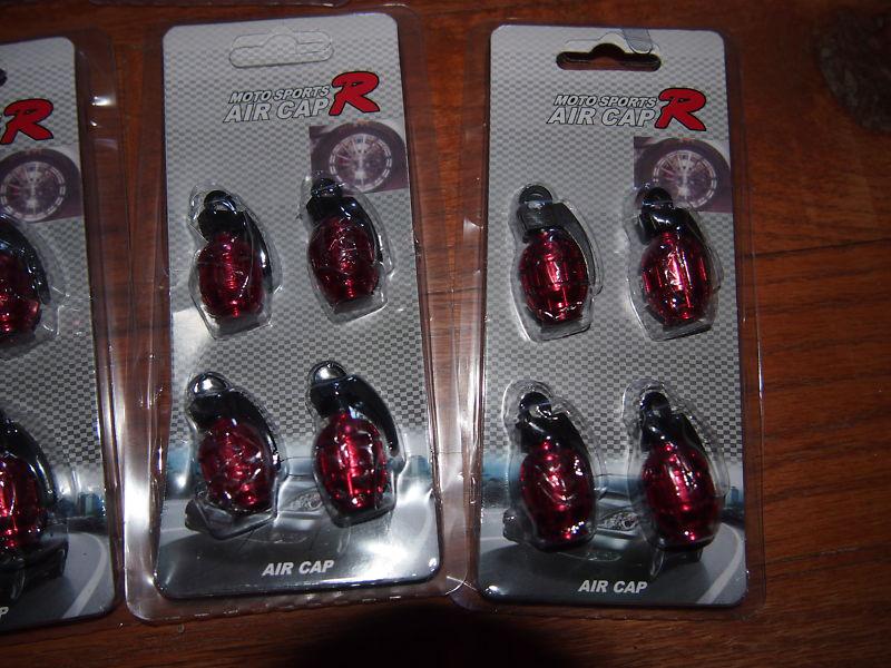 WHOLESALE LOT 22 PACKS GRENADE VALVE STEM CAPS custom parts for Ford Chevy, US $0.99, image 3