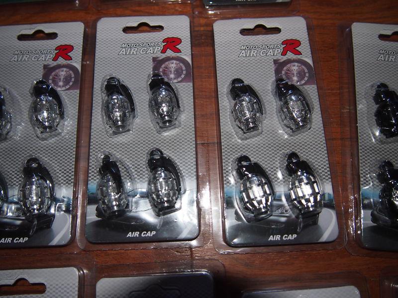 WHOLESALE LOT 22 PACKS GRENADE VALVE STEM CAPS custom parts for Ford Chevy, US $0.99, image 7