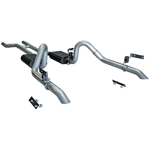 Flowmaster 817282 american thunder header back exhaust system fits 67-70 mustang