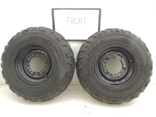 Polaris sportsman 500 front rims rim wheels 12x6 w/ good year tires 25x8-12 e
