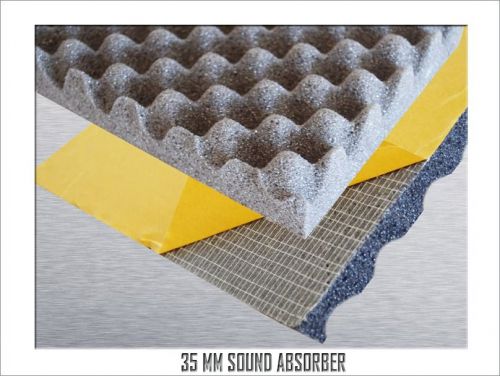 35mm sound absorber insulation by silent coat sound deadener 6.44 sq ft