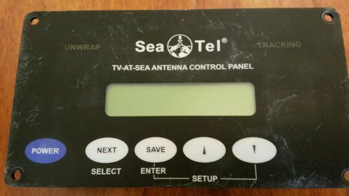 Sea tel tv at sea antenna control panel