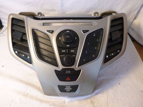 11 12 ford fiesta radio cd mp3 control panel face plate ae8t-18k811-ab silver