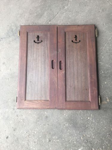 1977 catalina 27 cabinet doors - bulkhead - galley - teak