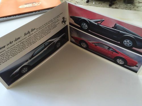 Ferrari 308 gtbi gtsi and mondial brochure