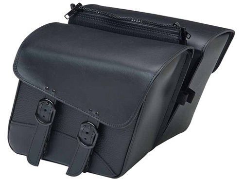 Dowco willie &amp; max black jack compact slant saddlebag set