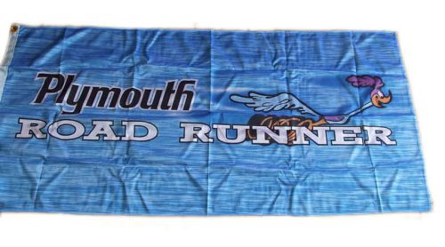 Plymouth banner road runner roadrunner wind flag 4x2ft