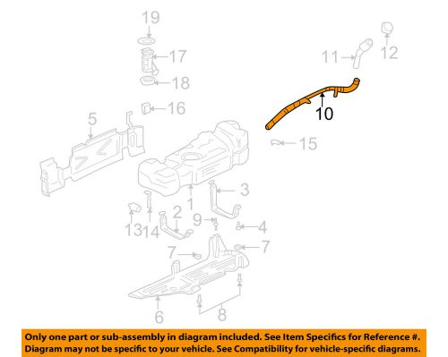Gm oem fuel system-filler tube 15131045