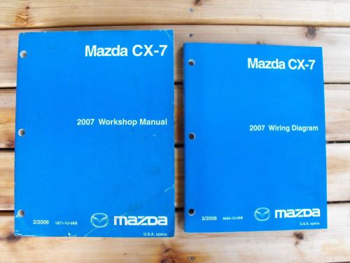 2007 mazda cx-7 service shop repair manual set w/ wiring diagrams 07 cx7
