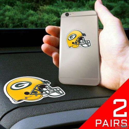 Fanmats - 2 pairs of nfl green bay packers dashboard phone grips 13126