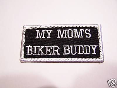 #0072 motorcycle vest patch my mom's biker buddy for the lady rider / biker