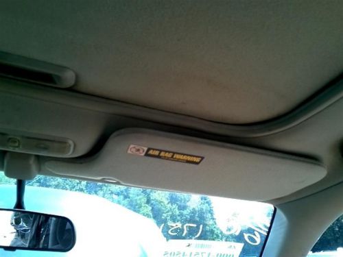 Passenger right sun visor without illumination fits 96-00 civic 229893