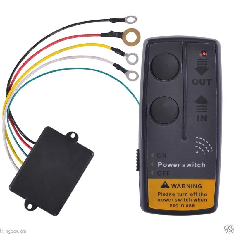 65' wireless winch remote control kit for car atv suv utv 12v switch handset