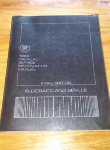 1986 86 cadillac eldorado seville service shop repair book manual final edition