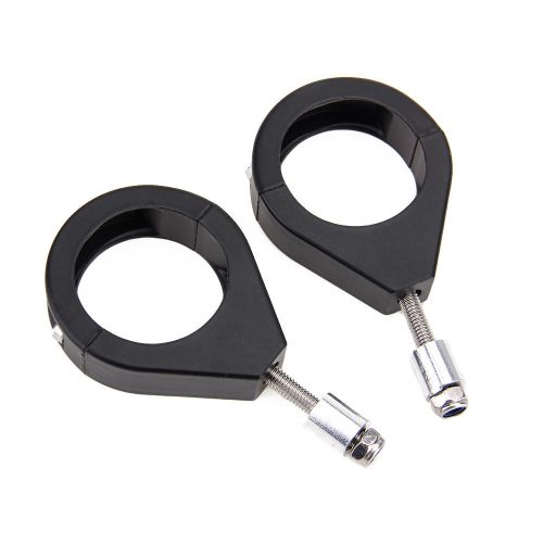 Harley turn signal light relocation mount bracket clamp fit indicator black 41mm