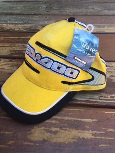 Sea-doo hat cap yellow/black/silver nwt