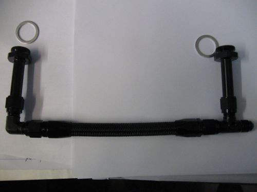 06an holley 4150 dual inlet carb fuel line black pro lite nylon hose